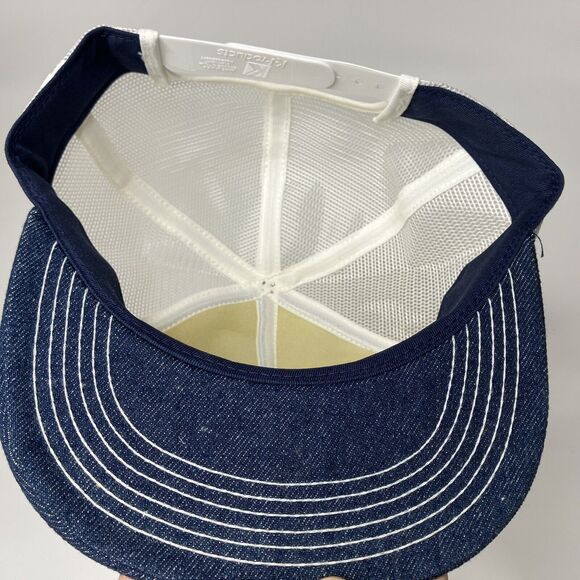 Vtg Purina Chow Blunk Feed Patch Denim Hat Cap Mesh Snapback K-products USA - Picture 5 of 7